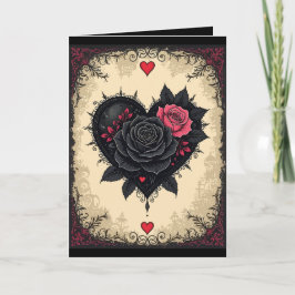 Bittersweet Gothic Valloween Roses  カード