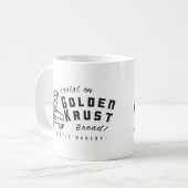 Bittleのベーカリー"金Krust" 11のozのツートーンマグ コーヒーマグカップ (正面左)