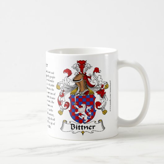 Bittner、起源、意味および頂上 コーヒーマグカップ (右)