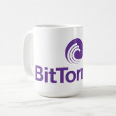 BitTorrentのマグ コーヒーマグカップ (正面左)