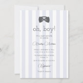 Bitty Bow Oh Boy Baby Shower 招待状 (正面)