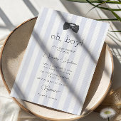 Bitty Bow Oh Boy Baby Shower 招待状