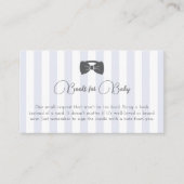 Bitty Bow Oh Boy Baby Shower Books forベビー エンクロージャーカード (正面)