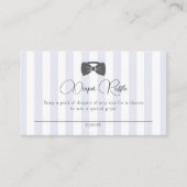 Bitty Bow Oh Boy Baby Shower Diaper Raffle エンクロージャーカード (正面)