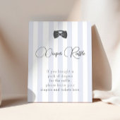 Bitty Bow Oh Boy Baby Shower Diaper Sign ポスター