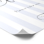 Bitty Bow Oh Boy Baby Shower Favors ポスター (角)