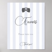 Bitty Bow Oh Boy Baby Shower Favors ポスター (正面)