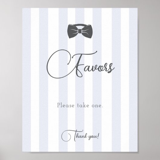 Bitty Bow Oh Boy Baby Shower Favors ポスター (正面)