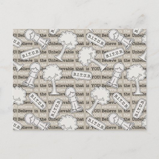 BITUBパター信じン（信じられないもの） ポストカード (正面)
