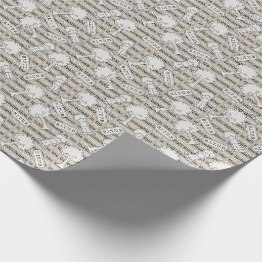 BITUBパター信じン(信じられないもの) ラッピングペーパー (角)