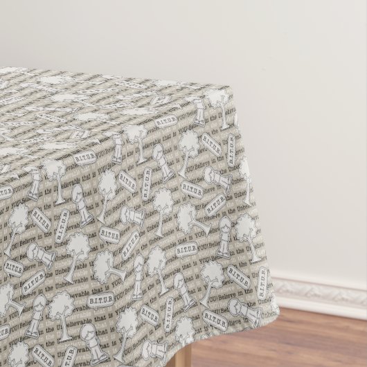 BITUBパター信じン(信じ難い)タン テーブルクロス (インサイチュ)