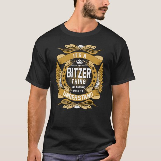 BITZER名、BITZERファミリー名紋 Tシャツ (正面)