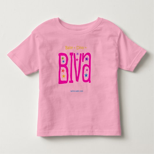 Biva (ベビーの花型女性歌手) トドラーTシャツ (正面)