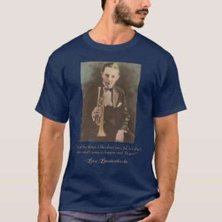 Bix Beiderbecke Jazz Trumpet (Cornet) Tシャツ