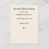 Bixbyの靴の輝やきのためのヴィンテージの広告 名刺 (裏面)