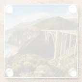 Bixby橋、大きいSur、カリフォルニア、米国 ガラスコースター (裏面)