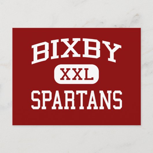 Bixby – スパルタン – 中学校 – Bixby Oklahoma ポストカード (正面)