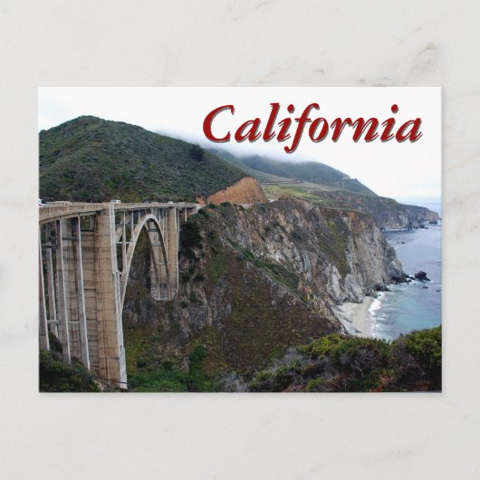 Bixby Bridge(カリフォルニア) ポストカード (正面)