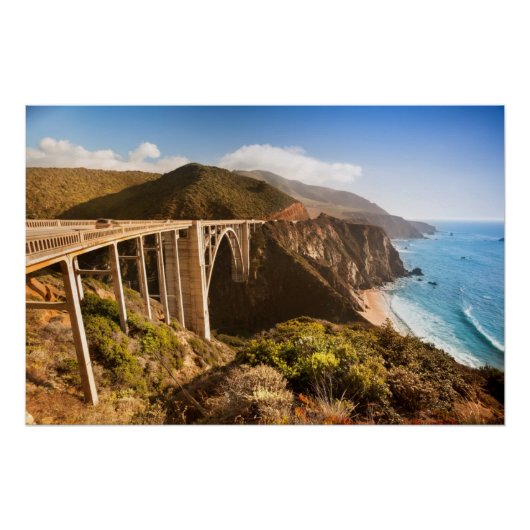 Bixby Bridge, Big Sur，カリフォルニア州，アメリカ ポスター (正面)