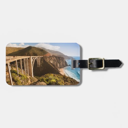 Bixby Bridge, Big Sur,カリフォルニア州,アメリカ ラゲッジタグ (正面横)