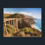 Bixby Bridge, Big Sur, California, USA ポストカード<br><div class="desc">Bixby Bridge on highway 1 near the rocky Big Sur</div>
