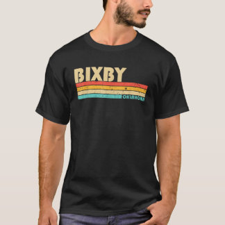 BIXBY OKオクラホマおもしろいシティホームルーツレトロ70s Tシャツ