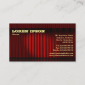 Biz Redを表示 – 黄淡い色の色文字 名刺 (裏面)