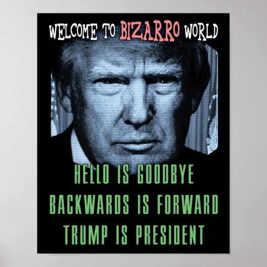 Bizarro Worldへようこそ – トランプアンチ大統領 ポスター (正面)