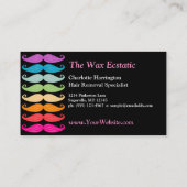 Bizcard女性Stache 名刺 (裏面)