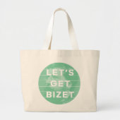 Bizetオペラ作曲家のパンお気に入りのを入手しよう ラージトートバッグ (正面)