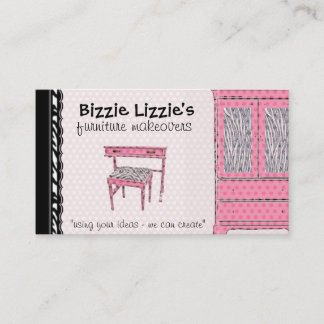 Bizzie Lizzie Zebra and Dots名刺 名刺