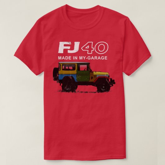BJ40ランドクルーザーのトラックはチャリのための汗のギフトをフード Tシャツ (デザイン正面)