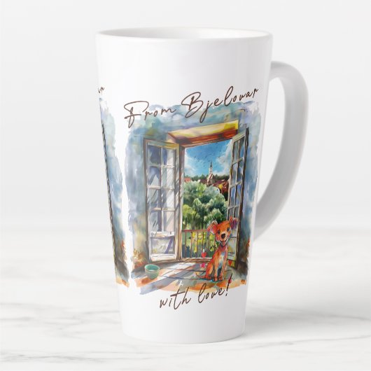 Bjelovar カフェラテマグ (右アングル)