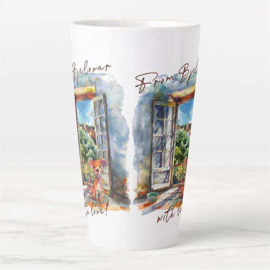 Bjelovar カフェラテマグ (正面)