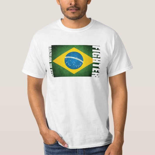 BJJのブラジル人のJiu Jitsuの戦闘機のTシャツ Tシャツ (正面)
