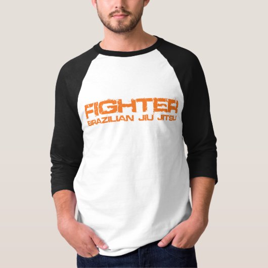 BJJの戦闘機のRaglanのTシャツ Tシャツ (正面)