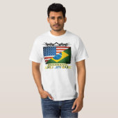BJJは融合のTシャツに印を付けます Tシャツ (正面フル)