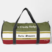 BJJアルテパーソナライズされたスアベジウジウジズンレッドグリーン ダッフルバッグ (正面)