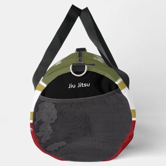 BJJアルテパーソナライズされたスアベジウジウジズンレッドグリーン ダッフルバッグ (右)