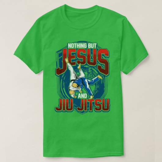 BJJイエスと柔術柔術 Tシャツ (デザイン正面)