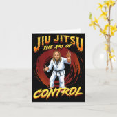 BJJコントロールの芸術 - グラップリング柔術イエス カード (黄色い花)