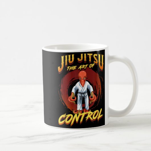 BJJコントロールの芸術 - グラップリング柔術 コーヒーマグカップ (右)