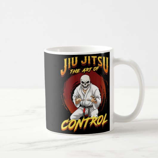 BJJコントロールの芸術 - グラップリング柔術 コーヒーマグカップ (右)