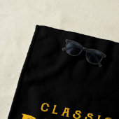 BJJトレイン頭が切れるファイト懸命ヴィンテージ柔術 ビーチタオル (インサイチュ)