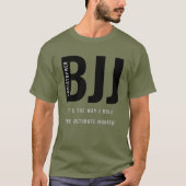 BJJブラジパーソナライズされたル柔術 Tシャツ (正面)