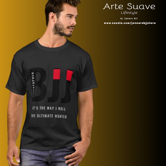 BJJブラジル柔術ジャスト名ブラックベルトを追加 Tシャツ