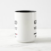 BJJブラジル柔術ジャチズガードトラストブラックベルト マグカップ (中央)