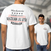 BJJブラジル柔術パーソナライズされたフロント&リア Tシャツ