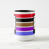 BJJブラジル柔術24 7 365ベルトストライプ名 マグカップ (中央)