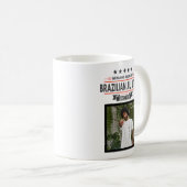 BJJブラックベルトが受賞し、名前と賞日が決まる コーヒーマグカップ (正面右)